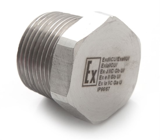 ВЗН2MНК Заглушка взрывозащищ., 1Ex db IIC Gb, 1Ex e IIC Gb, Ex tb IIIC Db, РВ Ex db I Mb IP66/IP67/IP68, M25x1,5, никел. латунь ЗАВОД ГОРЭЛТЕХ ООО ВЗН2MНК - фото 626063