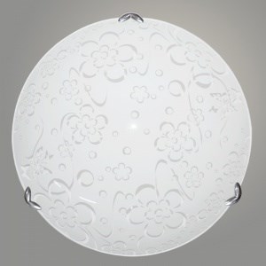 Лето Светильник d300 белый/глянец/хром 2х60W E27 НПБ-300 н. (Никольский завод) 988018323 - фото 626079