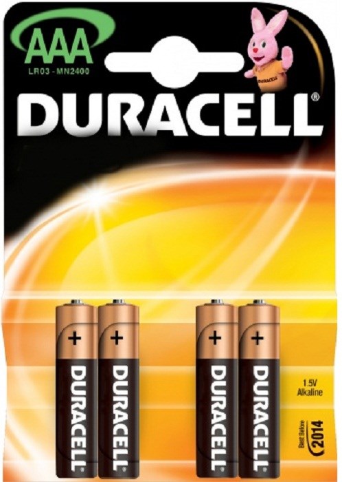 Duracell MN 2400/LR03 Basic BP-4 AAA Элемент питания (бл.4шт.) Б0014046 - фото 626094