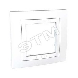 MGU2.002.18 Unica Рамка с декоротивным элементом, 1 пост, белая (уп.20шт.) Schneider Electric MGU2.002.18 - фото 626133