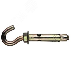 PR08.3932 Анкерный болт с крюком М6 8х60 (уп.100шт.) Промрукав (Россия) PR08.3932 - фото 626145
