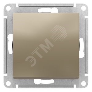 ATN000561 AtlasDesign Механизм переключателя одноклавишного (сх.6), шампань (уп.10шт.) Systeme Electric (Россия) ATN000561 - фото 626226