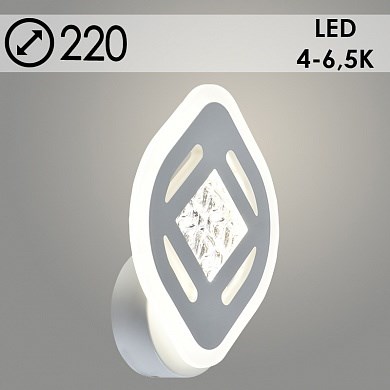 LI8440A/1 Бра 13WT белый LED 26W 4000-6500K d172 (Росток) 988023337 - фото 626371