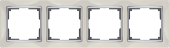 WL03-Frame-05-white Snabb Рамка на 5 постов, белая (уп.5шт.) WERKEL a030802 - фото 626431