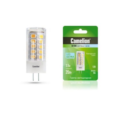 LED3.5-JC/845/G4 (3.5Вт 12В AC/DC) Светодиодная лампа ВЫВЕДЕНА ИЗ АССОРТИМЕНТА LED3.5-JC/845/G4 - фото 626489