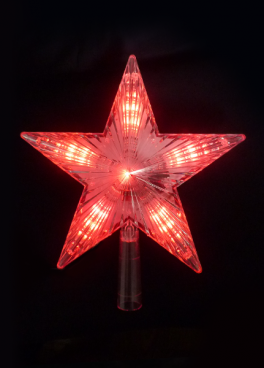 KOC_STAR_Red Наконечник на елку "Звезда" KOC_STAR_Red - фото 626625