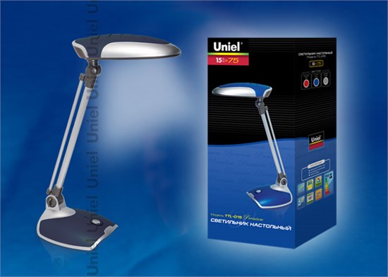 TTL-015 Silver. Лампа настольная. Цоколь GX10Q 15W. Цвет серебристый. UNIEL TTL-015 Silver - фото 626634
