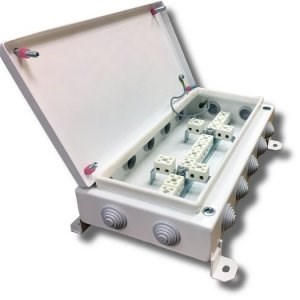 КМ-О (24k)-IP54-1530, 14 вводов Коробка монтажная огнестойкая 150х300х60мм Гефест (Россия) КМ-О (24k)-IP54-1530, 14 вводов - фото 626635