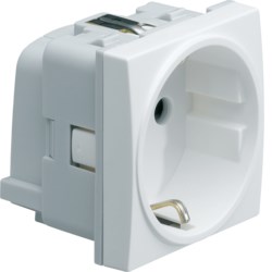 WS160N Розетка Schuko (L+N+PE) systo 45Х45, 16A 250В AC, с защитными шторками, цвет графитово-чёрный 706700 - фото 626776