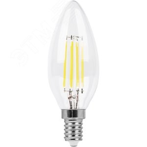 25956 Filament LB-73 B LED 9Вт E14 2700К 840Лм свеча 220В (замена 75Вт) Лампа светодиодная (уп.10/100шт.) FERON (Китай) 25956 - фото 627029