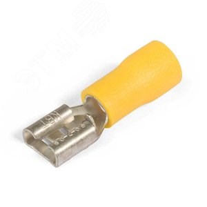 47514 РПИ-М 6.0-(6.3) Разъем кабельный плоский изолированные ''мама'' с ПВХ манжетой (уп.500шт.) КВТ (Россия) 47514 - фото 627118