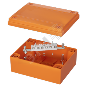 FSK40610 Vulcan Коробка пластиковая FS с гладкими стенками и клеммниками IP56 240х190х90мм 6р 450V 20A 10мм.кв ДКС FSK40610 - фото 627121