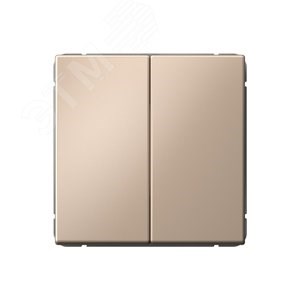GAL001251 ArtGallery Механизм выключателя двухклавишного (сх.5), песочный (уп.5шт) Systeme Electric (Россия) GAL001251 - фото 627140