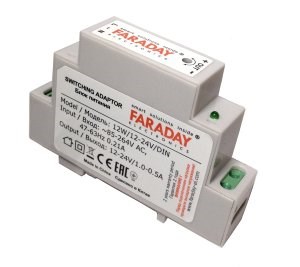 12W/12-24V/DIN Блок питания на DIN-рейку FARADAY 12W/12-24V/DIN - фото 627145