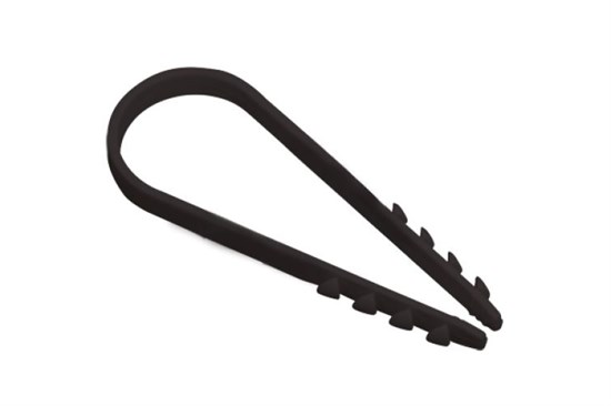 59566 Fortisflex Дюбель-хомут черный Ø19-25мм (уп.100шт.) КВТ (Россия) 59566 - фото 627149