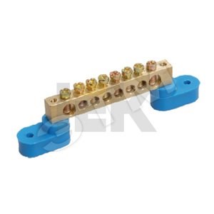 YNN10-812-24C2-K07 ШНИ-8х12-24-У2-С Шина N "ноль" на 2-х угловых изоляторах синий (уп.10шт.) IEK® YNN10-812-24C2-K07 - фото 627231
