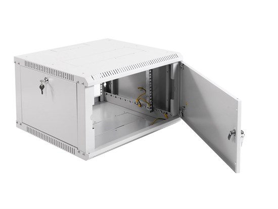 ШРН-Э-6.350.1 Шкаф телекоммуникационный настенный разборный 6U 600х350мм (ШхГ) дверь металл ЦМО ШРН-Э-6.350.1 - фото 627234