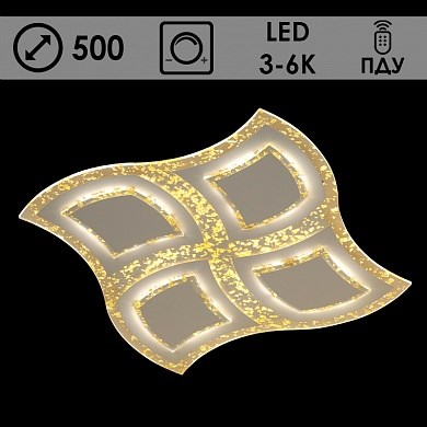 MX1517-500*500 WT Светильник LED 152W 3000-6000K d500 ПДУ диммер (Росток) 988002092 - фото 627249