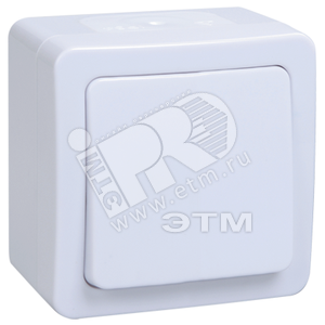 EVMP10-K01-10-54-EC Гермес PLUS ВС20-1-0-ГПБ Одноклавишный выключатель 10А IP54 белый (уп.10шт.) IEK® EVMP10-K01-10-54-EC - фото 627342