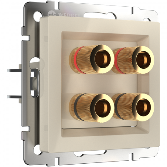WL03-AUDIOx4 Акустическая розетка, слоновая кость (уп.10шт.) Werkel™ a030808-1 - фото 627588