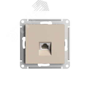 ATN001283 Atlasdesign Механизм розетки компьютерной RJ45 Cat.5e, песочный (уп.10шт.) Systeme Electric (Россия) ATN001283 - фото 627611