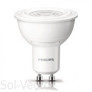 Лампа GU10-led 230В 4W 36° (35W 3000K) светодиодная белый 92886 - фото 627651