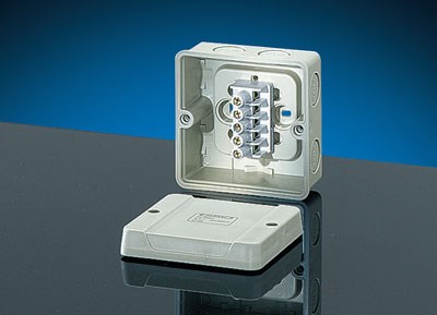 KF 9025/6000452 Коробка клеммная 88х88х53мм IP66 серая HENSEL (Германия) KF 9025/6000452 - фото 627702