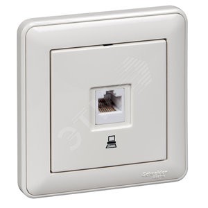 RSI-152K5E-28 Wessen 59 Розетка компьютерная RJ45, 1 гнездо,в сборе, слоновая кость (уп.10шт.) Schneider Electric RSI-152K5E-28 - фото 627746