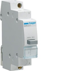 SVN311 Кнопка управления, без фиксации 16A, 250В АС, 1 н.о., 1М (уп.12шт.) HAGER SVN311 - фото 627757