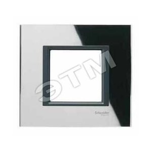 MGU68.002.7C1 РАМКА, 1 МЕСТО, ЧЁРНОЕ СТЕКЛО UNICA TOP MGU68.002.7C1 - фото 627816
