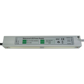 B7L030ESB Ecola LED strip Power Supply 30W 220V-12V IP67 Блок питания для св/д ленты (уп.40шт.) B7L030ESB - фото 627826