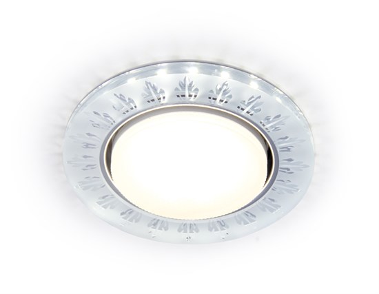G222 CL/FR прозрачный/матовый GX53+3W(LED WHITE) D120*38 Светильник встраиваемый Ambrella G222 CL/FR прозрачный/матовый - фото 627869