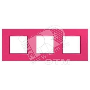 MGU4.706.27 Unica QUADRO Рамка 3 поста малина (уп.3шт.) Schneider Electric MGU4.706.27 - фото 628053