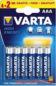 4903.121.436 э/п Varta High Energy LR03/286 BL6 708688 - фото 628061