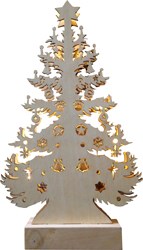 26835 LT087 Деревянная световая фигура, 10LED, батарейки 2*AA (уп.6шт.) FERON 26835 - фото 628077