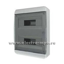 TF5-KP12-N-24-41-K01-K03/BNK40-24-1 Tekfor Бокс ЩРН-П-24 модулей навесной пластик с дымчатой прозр. дверцей IP41 IEK® (Россия) TF5-KP12-N-24-41-K01-K03 - фото 628132