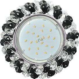 FB53RYECB Ecola GX53 H4 Glass Cветильник встраиваемый черный/хром (уп.5/30шт.) FB53RYECB - фото 628182