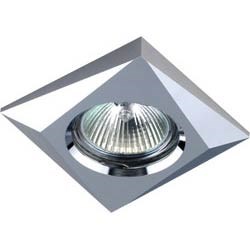 18600 DL230 MR16 50W G5.3 "квадрат" хром Светильник встраиваемый (уп.30шт.) FERON 18600 - фото 628424