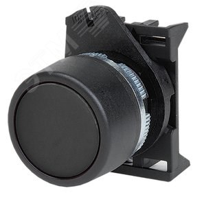 ABHTR6 Quadro Кнопка черная без фиксации плоская (уп.10шт.) ДКС ABHTR6 - фото 628548