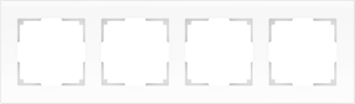 WL01-Frame-04 Favorit Рамка на 4 поста, натуральное стекло (уп.5шт.) Werkel™ ВЫВЕДЕНА ИЗ АССОРТИМЕНТА a031478-1 - фото 628584