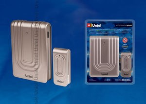 UDB-010W-R1T1-32S-150M-CH Звонок дверной беспроводной цвет шоколадный (уп.10шт.) UNIEL UDB-010W-R1T1-32S-150M-CH - фото 628671