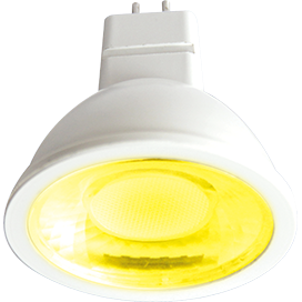 M2CY42ELT Ecola MR16 LED color 4,2W 220V GU5.3 Yellow (композит) Лампа св/д желтая (уп.10/100шт.) M2CY42ELT - фото 628684