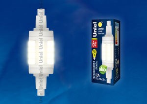 LED-J78-6W/WW/R7s/CL Лампа светодиодная (уп.100шт.) UNIEL (Китай) UL-00001554 - фото 628692