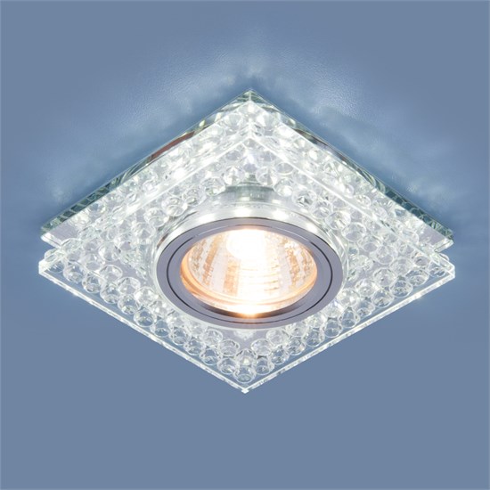 8391 MR16 CL/SL прозрачный/серебро Cветильник встраиваемый (уп.10/50шт.) Elektrostandard 8391 MR16 CL/SL прозрачны - фото 628752