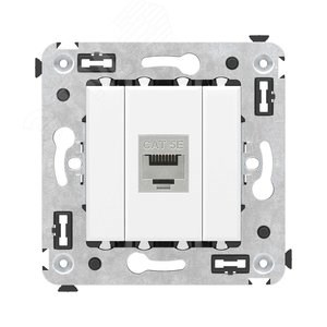 4400763 Avanti Механизм розетки компьютерной RJ45 Cat.5e, белое облако (уп.10шт.) ДКС (Россия) 4400763 - фото 628777