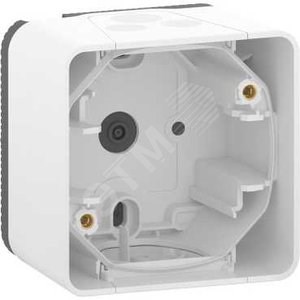 MUR39911 Mureva S Коробка 1 пост для накладного монтажа IP55, белая (уп.10шт.) Schneider Electric MUR39911 - фото 628804