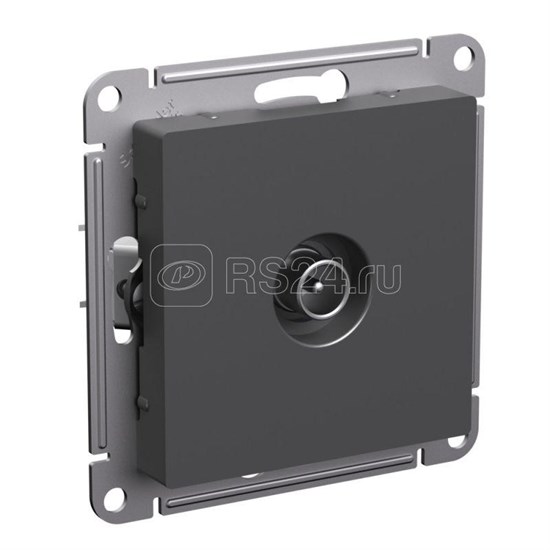 ATN001491 AtlasDesign Механизм TV розетки оконечной 1DB, базальт (уп.5шт.) Systeme Electric (Россия) ATN001491 - фото 628958