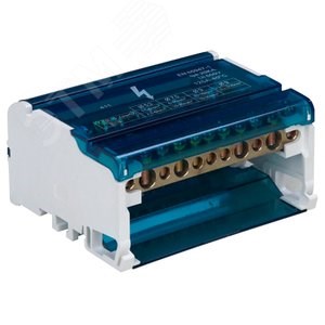 39684 LD505-411 Шина на DIN-рейку в корпусе (кросс-модуль) 3L+PEN 4х11 (уп.50шт.) Stekker (Китай) 39684 - фото 629097