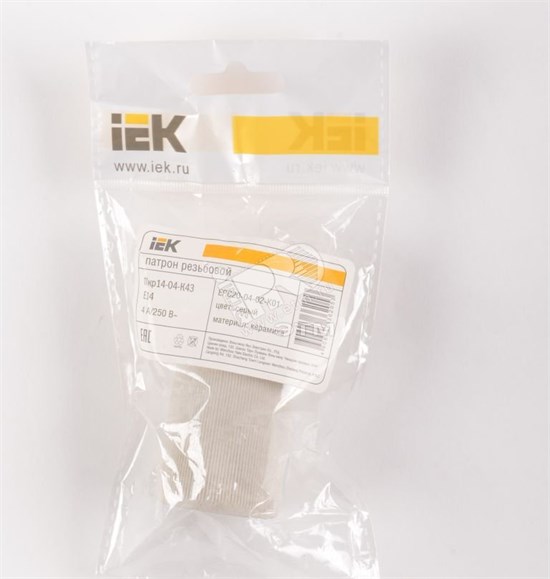 EPC20-04-01-K01 Пкр14-04-К43 Патрон подвесной керамический, Е14 (уп.40шт.) IEK® EPC20-04-01-K01 - фото 629256