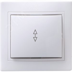 EVK12-K01-10-DM КВАРТА ВСп10-1-0-КБ Одноклавишный переключатель 10А, в сборе, белый (уп.10шт.) IEK® EVK12-K01-10-DM - фото 629284